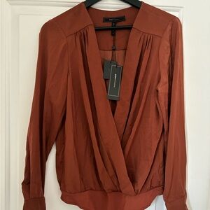 BCBGMaxAzria Rust Bodysuit